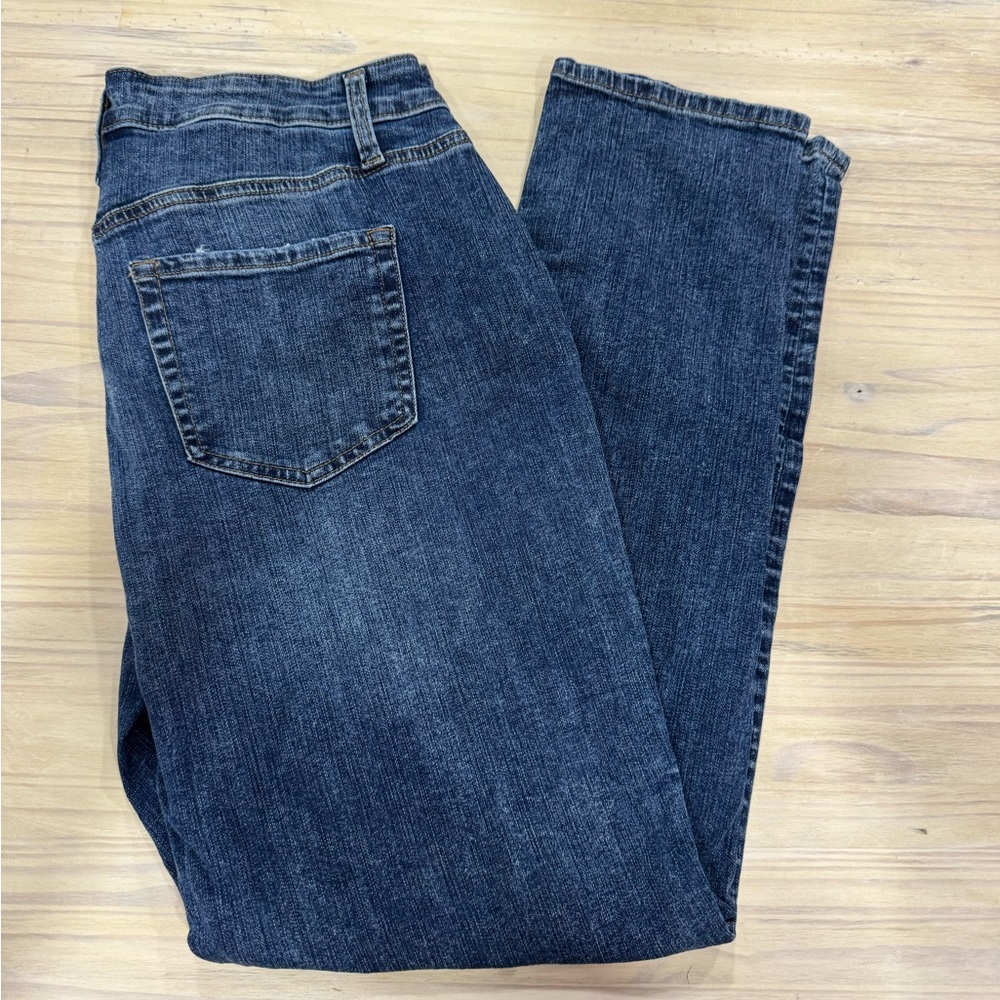 Maurices Women's Straight Leg Jeans - Dark Blue Wash